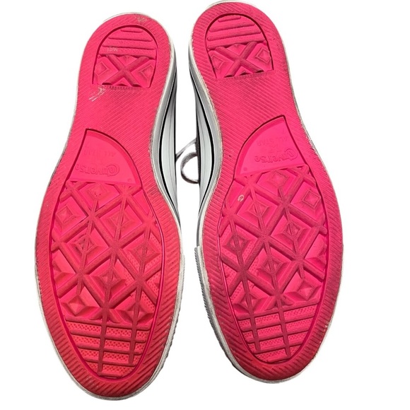 Converse Chuck Taylor Gray/Pink All Star Double Tongue Size 9 - Picture 10 of 10